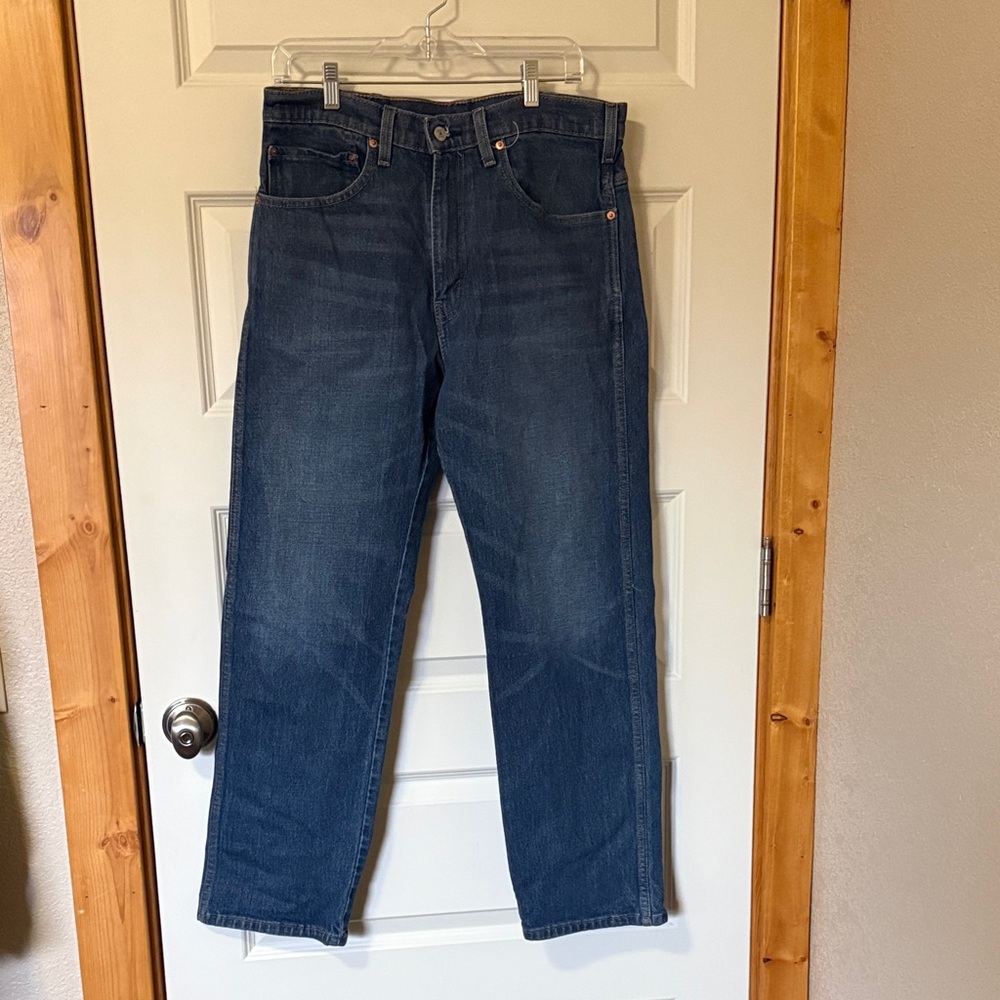 Classic Men's Levi’s Western Fit Dark Blue Jeans 34x32